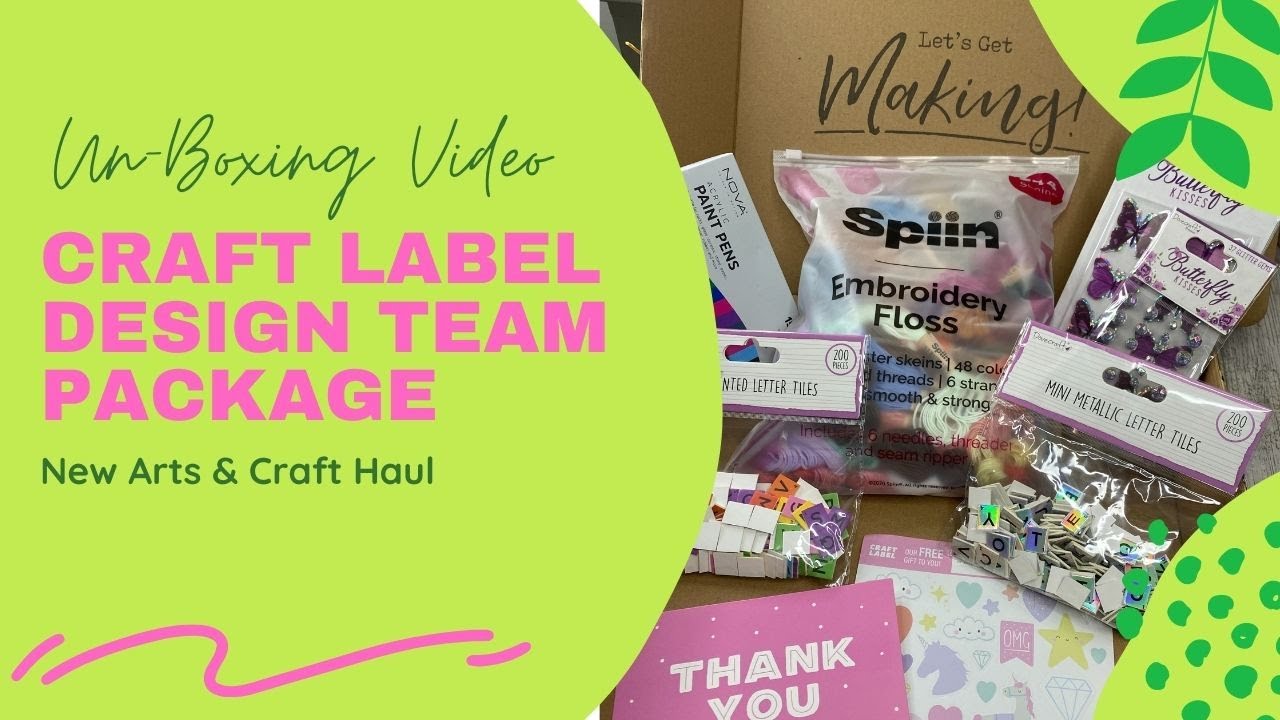 Craft Label Haul l DT Package l New Art & Craft Products
