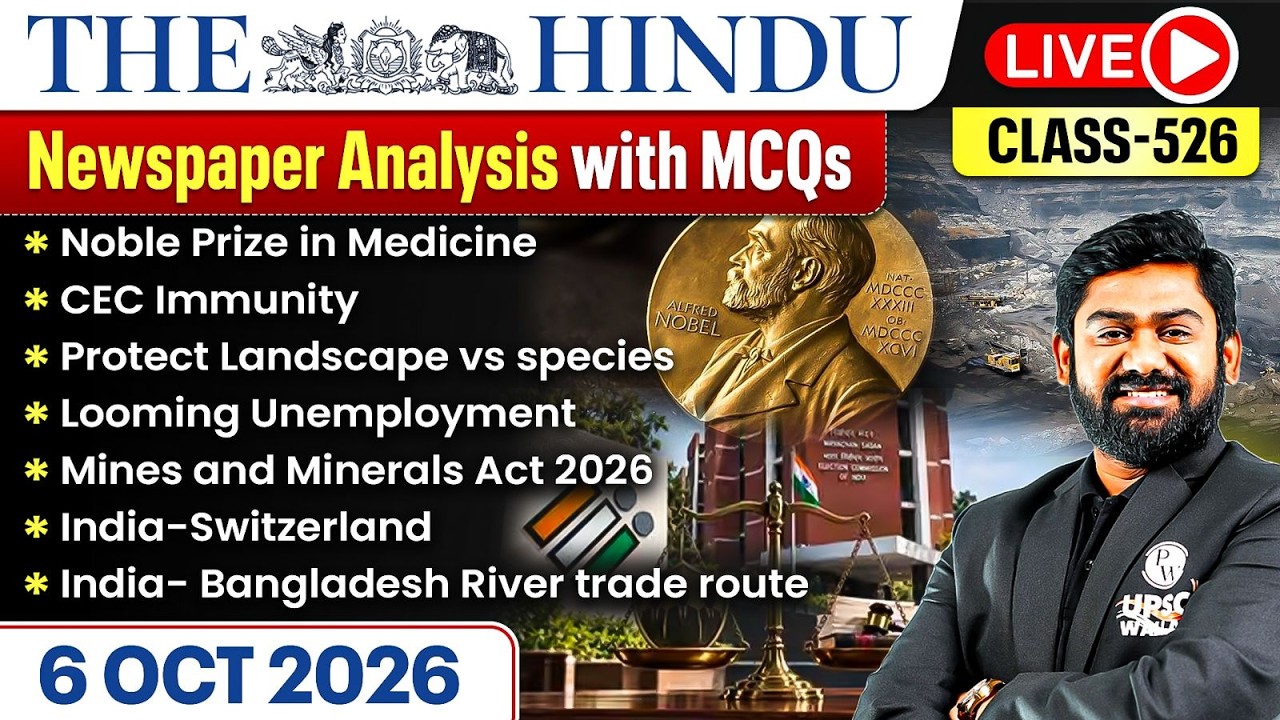 The Hindu Analysis - 6th October | The Hindu Newspaper Today with MCQs | Aasim Sir