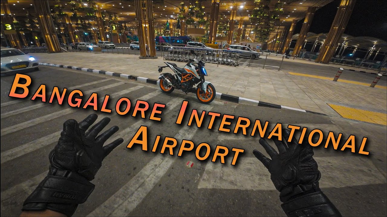 Kempe Gowda Bangalore International Airport Terminal 2 Bike Ride | Duke 390 BS4 | DJI Osmo Action 4