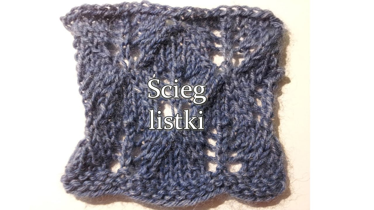 Ścieg Ażurowe listki