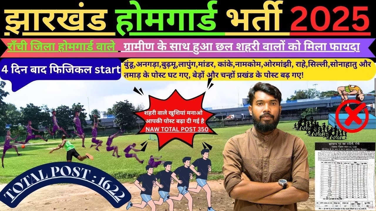 JHARKHAND HOMEGUARD RECRUITMENT 2025 || RANCHI जिला  ग्रामीण के साथ हुआ छल शहरी वालों को मिला फायदा