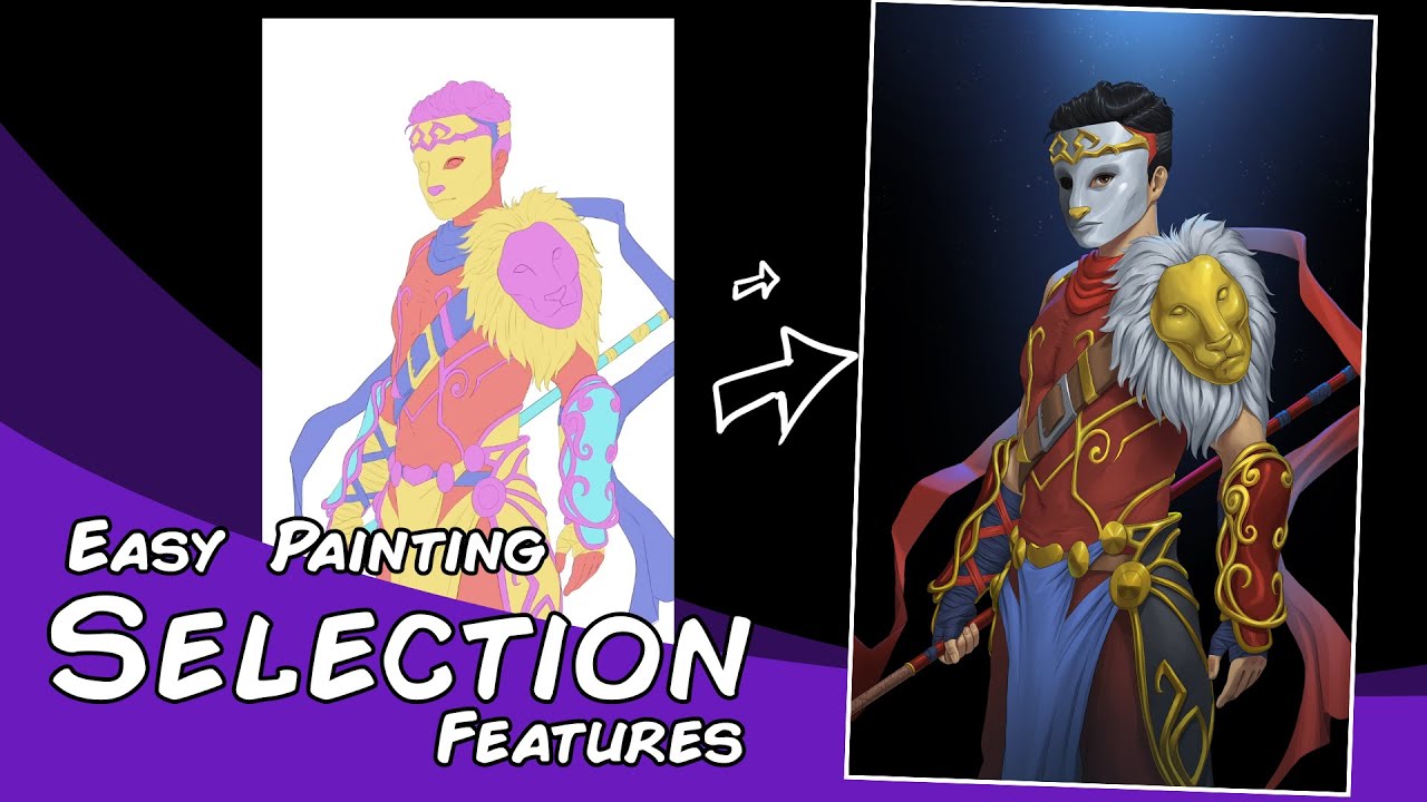 Easy Painting with Selection Layer | CLIP STUDIO PAINT