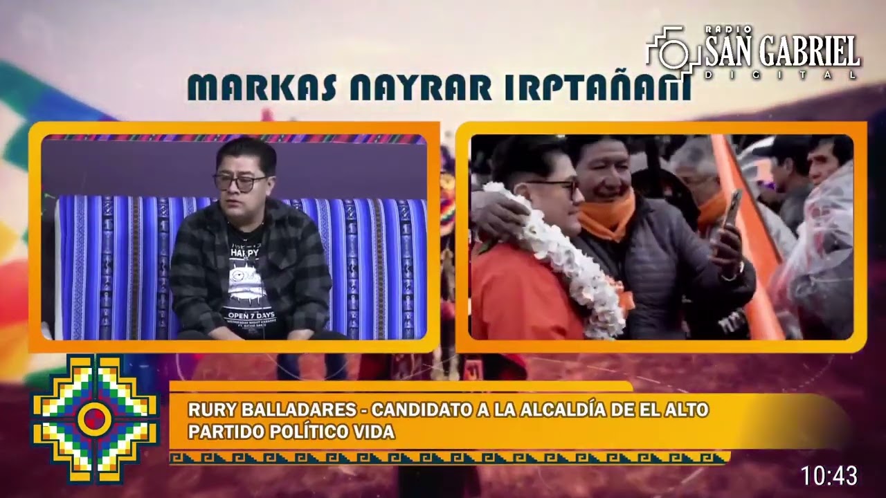 ENTREVISTA A RURY BALLADARES CANDIDATO A LA ALCALDÍA DE EL ALTO POR EL PARTIDO  POLÍTICO 