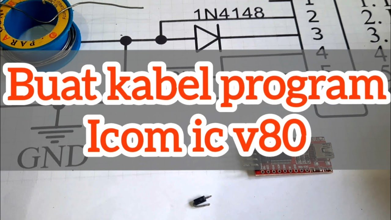 Buat kabel program icom ic v80