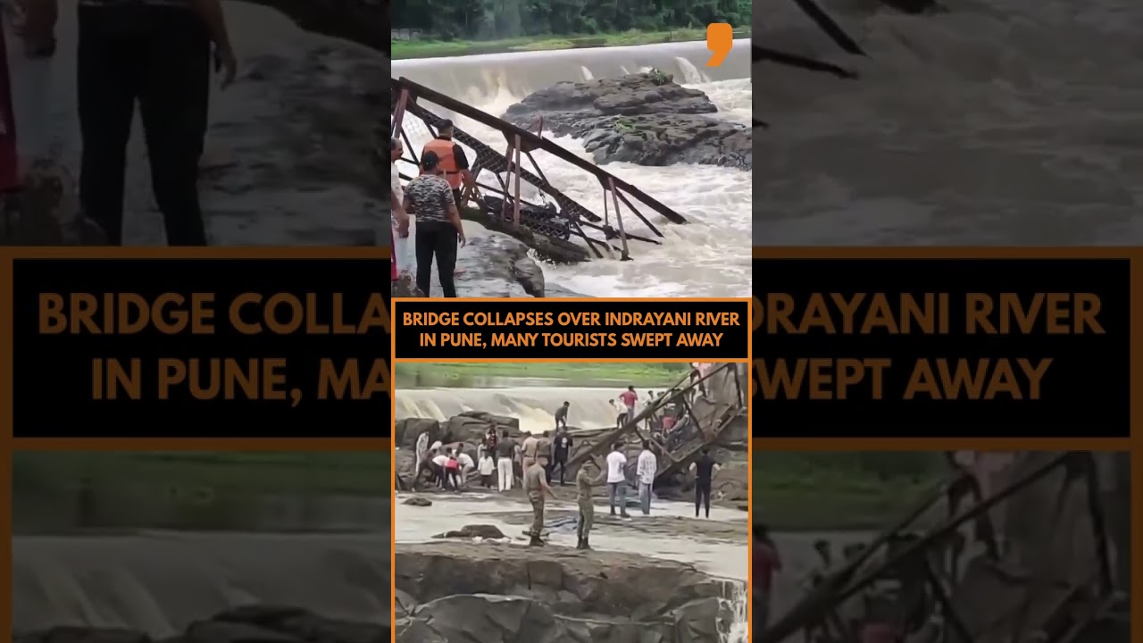Pune Bridge Collapse: 25 Tourists Swept Away in Indrayani River Tragedy | Kundamala Horror | News9