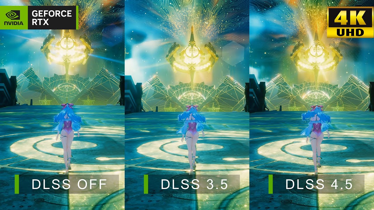鳴潮 Ver.3.0 | RTX4070SUPER 4K DLSS 3.5とDLSS 4.5で画質を比較 (ラハイロイ地域)