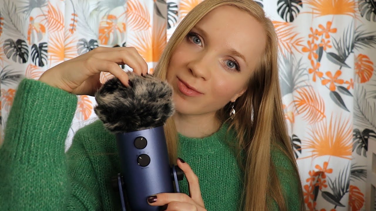 ASMR SUOMI Paras Ääni Rentoutumiseen🤩 Mic Brushing (45 minuuttia, 2 erilaista tuulisuojaa)