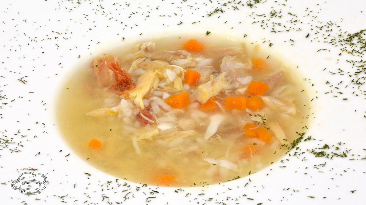 Como hacer una SOPA DE ARROZ con POLLO muy FÁCIL y reconfortante