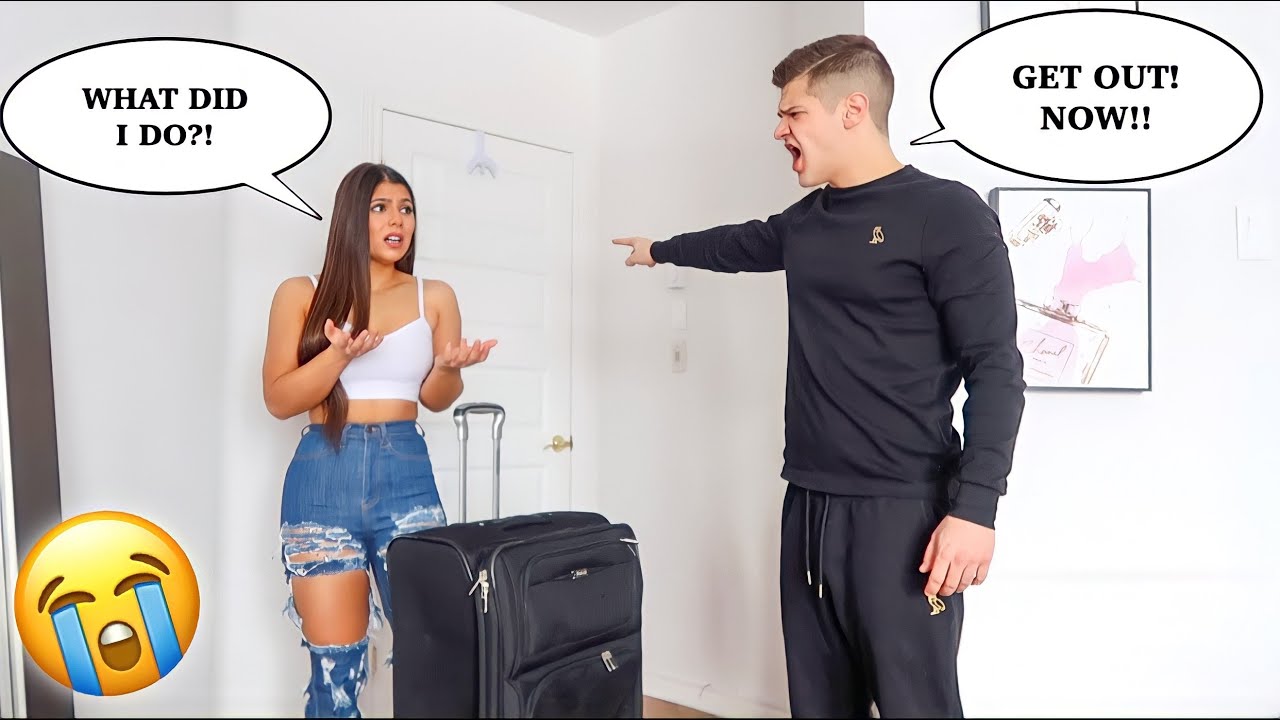 PACKING MY GIRLFRIEND'S STUFF AND TELLING HER TO LEAVE!