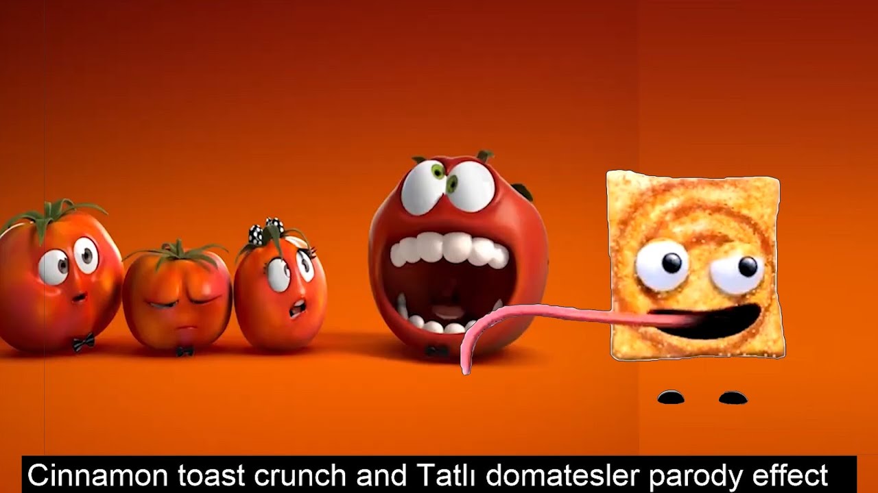 Cinnamon Toast Crunch eating Sweet Tomatoes and spicy ketchup compilation effects