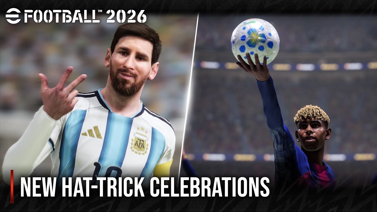 eFootball 2026 | Новые способы празднования хет-трика