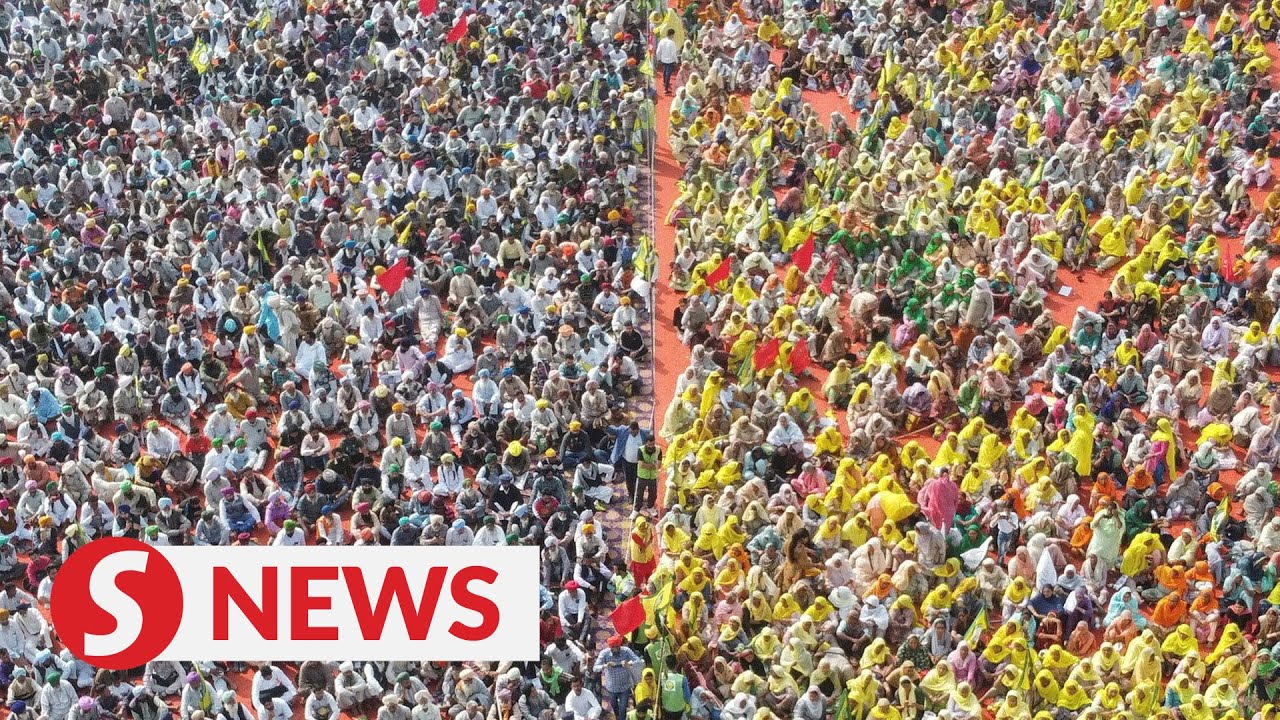 Up to 130,000 Indian farmers protest farm laws