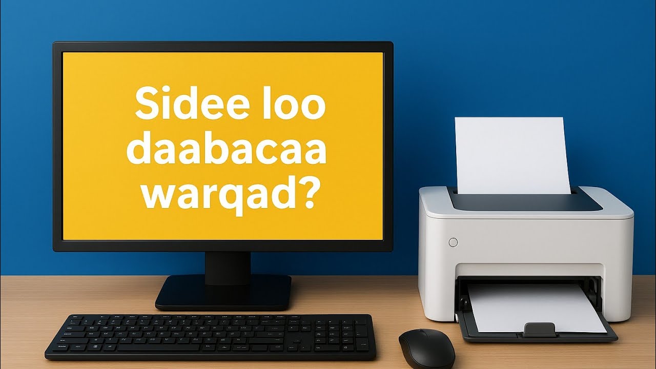 sida loo daabaco warqad #daabac