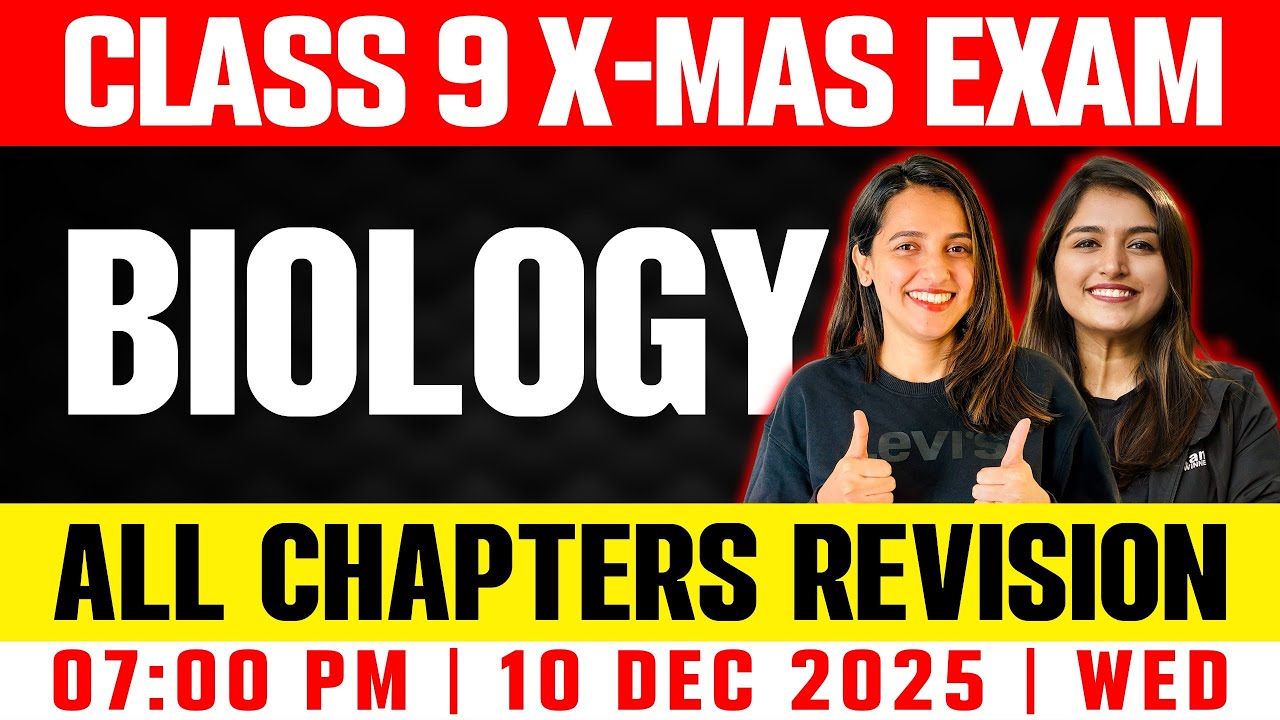 Class 9 Biology Christmas Exam | All Chapters Revision In 4 Hours | Exam Winner