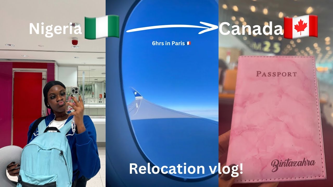 TRAVEL VLOG: RELOCATING FROM NIGERIA TO CANADA | AIR FRANCE✈️