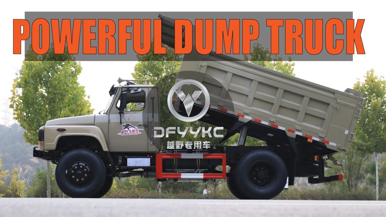The powerful little truck | Performance of The Dongfeng 4x4 dump truck | China |