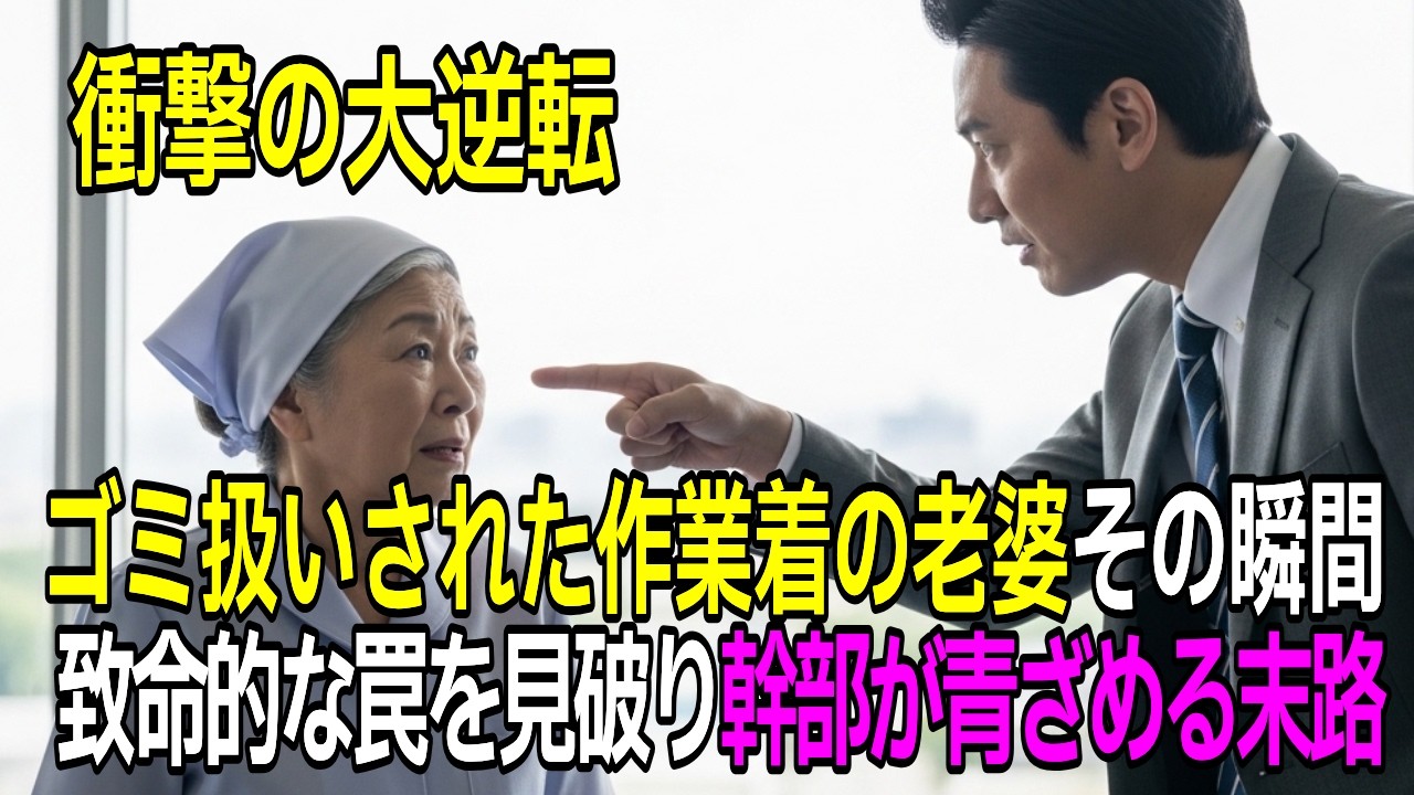 「中卒の高齢清掃員は邪魔だw」会議室で私を鼻で笑うエリート役員。直後、英語の極秘文書を完璧に翻訳して読み上げると、役員たちが…【スカッと朗読】