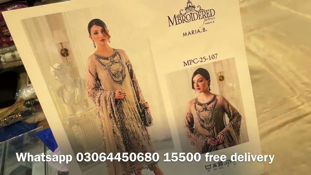 Maria B Chiffon | Export Quality 100% same | Liberty Market Lahore Wholesale Price Company 