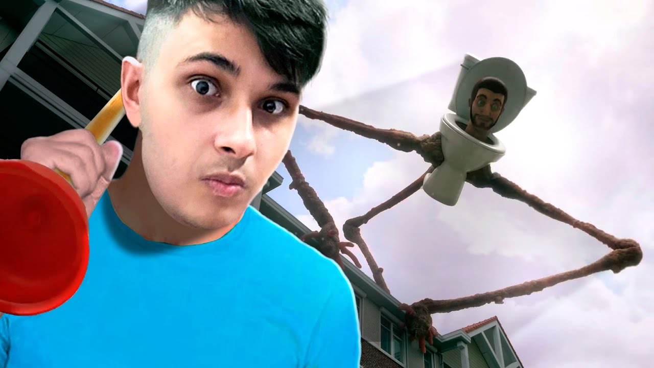 🟩Enfrentando Skibidi Toilet na Vida Real...