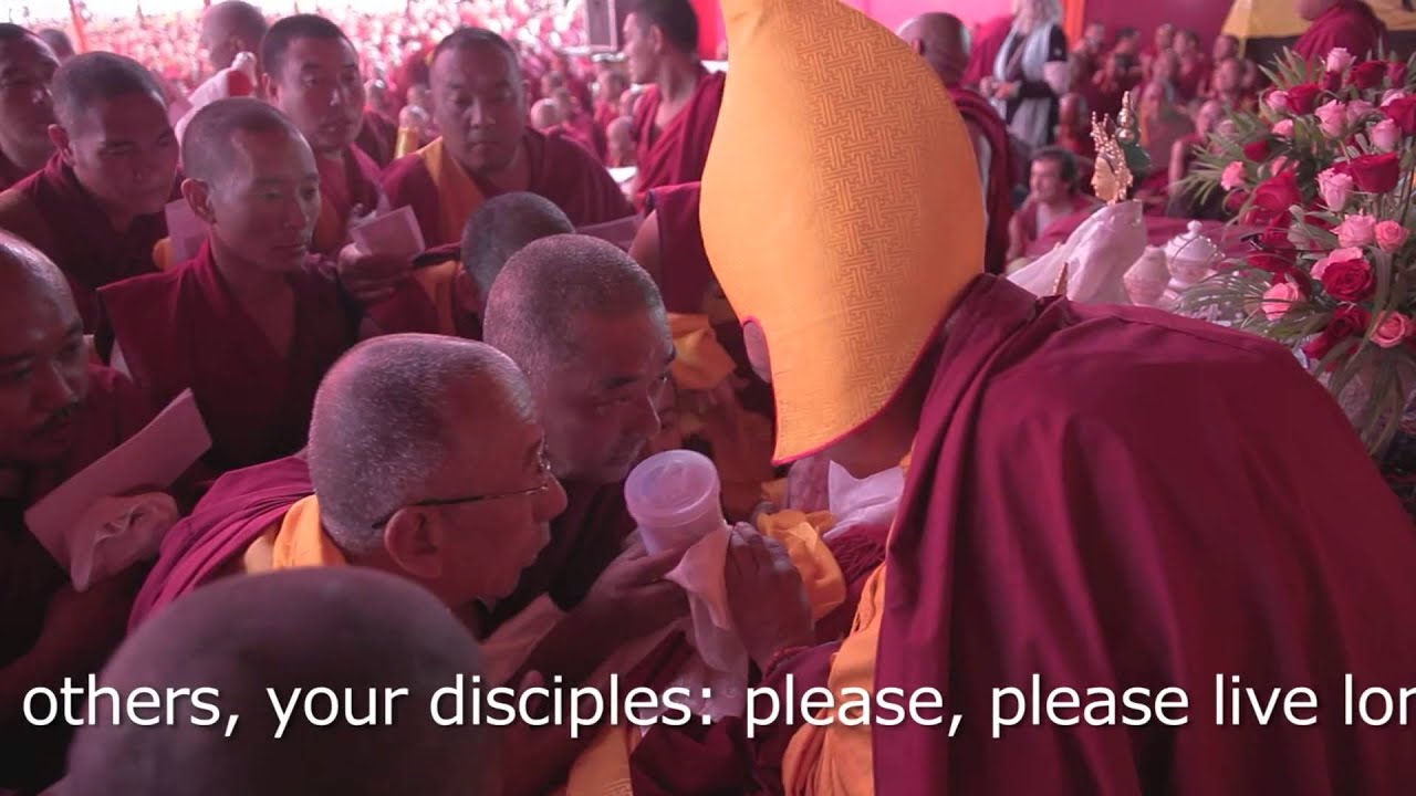 Lama Zopa Rinpoche Long Life Puja in Bodhgaya, India January 2012