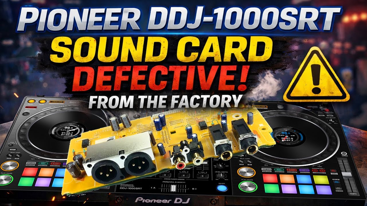 Pioneer DDJ 1000SRT Sound Card defective from the factory 