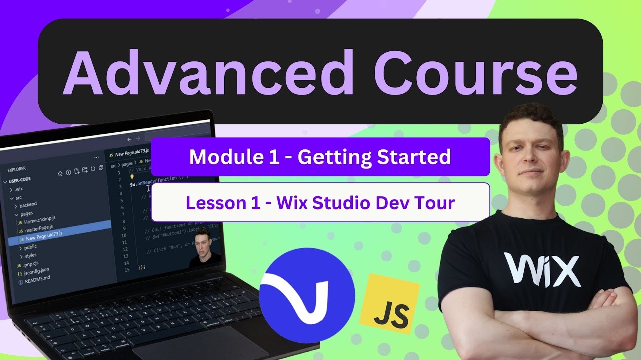 Getting Started - Wix Studio Editor Dev Tour | Lesson 1.1 - Advanced Velo Course (Wix Code)