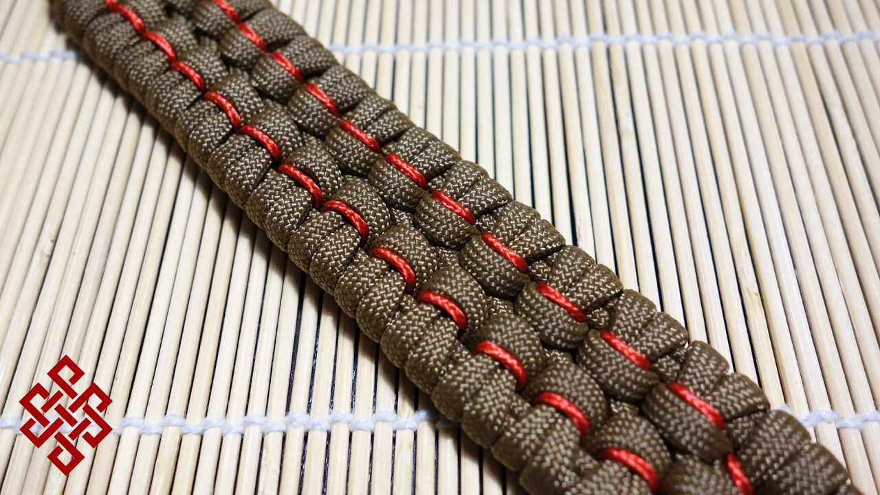 How to Make a Stitched Chain Sinnet Paracord Bracelet Tutorial