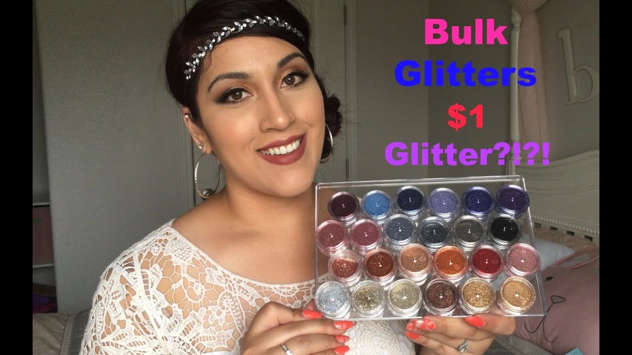 Glitter Haul & Swatches Ft. Массовые блестки, также известные как супер блестки | 1 доллар с блестками?!?!