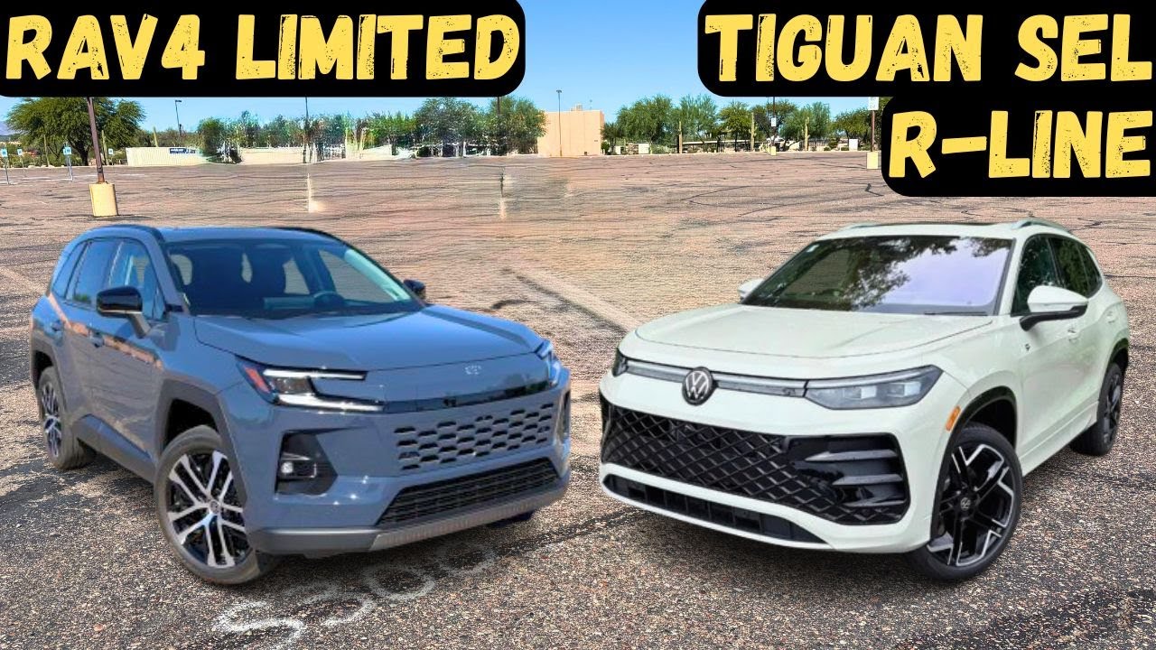 Toyota RAV4 2026 года против нового Volkswagen Tiguan | Сравнение лучших внедорожников