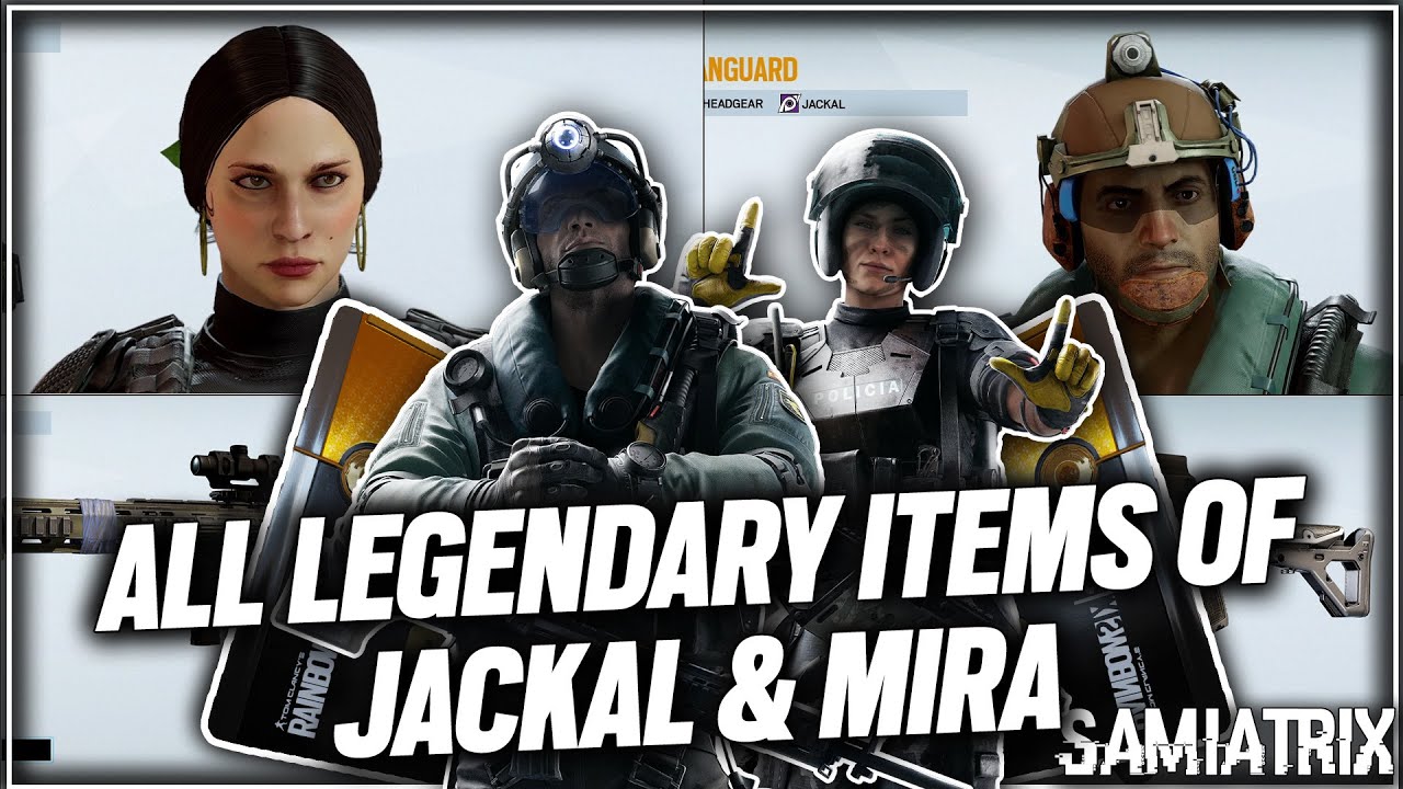 All Legendary Items of Jackal and Mira - Operation Velvet Shell - Rainbow Six Siege