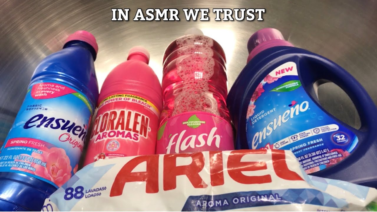 ASMR 🦄 Unicorn Paste | Floral Cloralen Bleach, Ensueño Spring Fresh, Flash Cherry Blossom, + Ariel