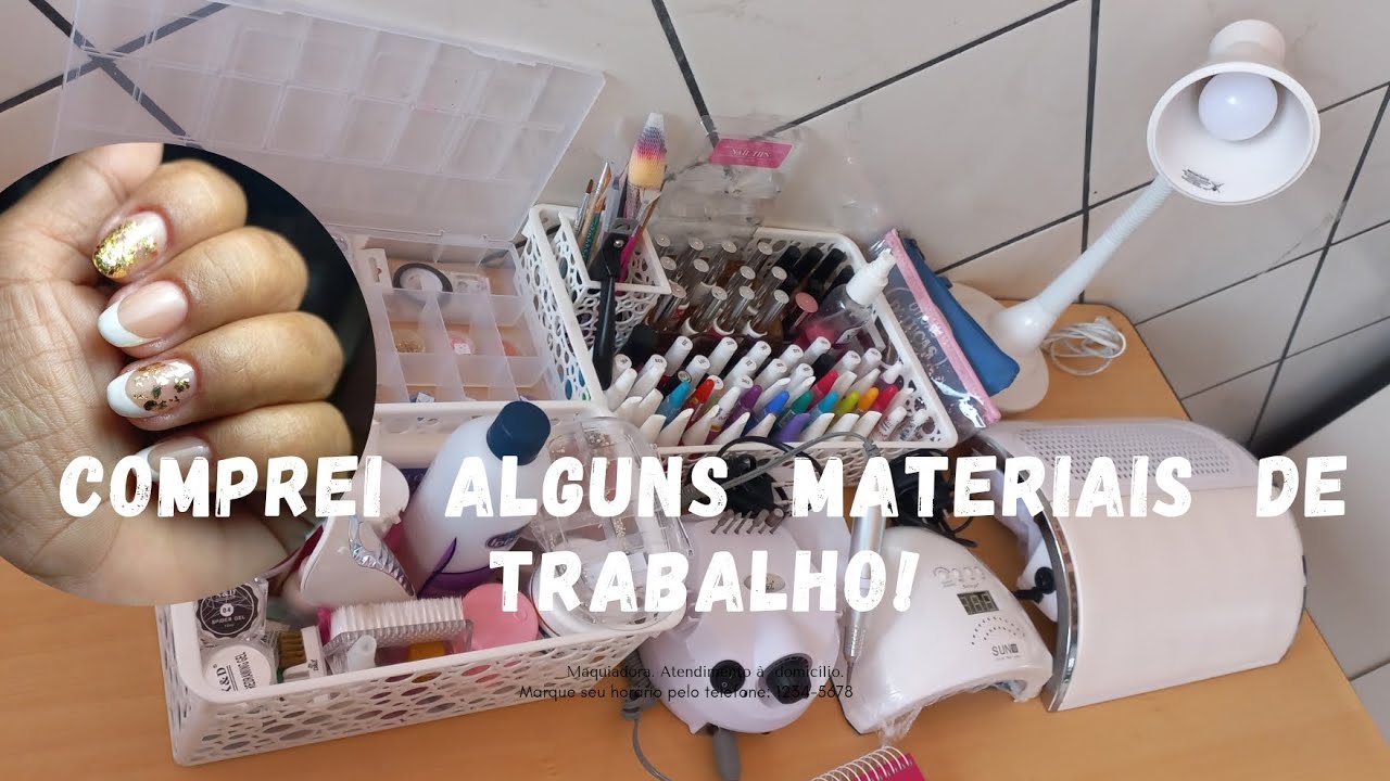 Mostrando minhas novas compras! 🛍 meu novo trabalho em casa como nail  design 💕💅😍#naildesign