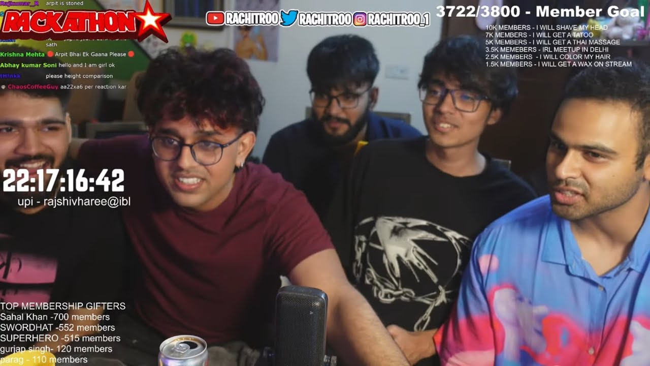 🌴RACKATHON🌴DAY 8/30🌴RACHITROO X WUSHANG CLAN🌴HAIR COLOR CHALLENGE🌴 30 DAYS 24/7 STREAM🌴SO MUCH FUN