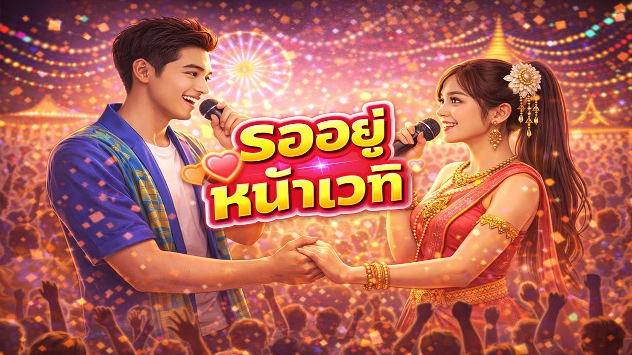 รออยู่หน้าเวที | หมอลำป๊อปดูเอ็ท ชายหญิง หวานๆ 💛🎤