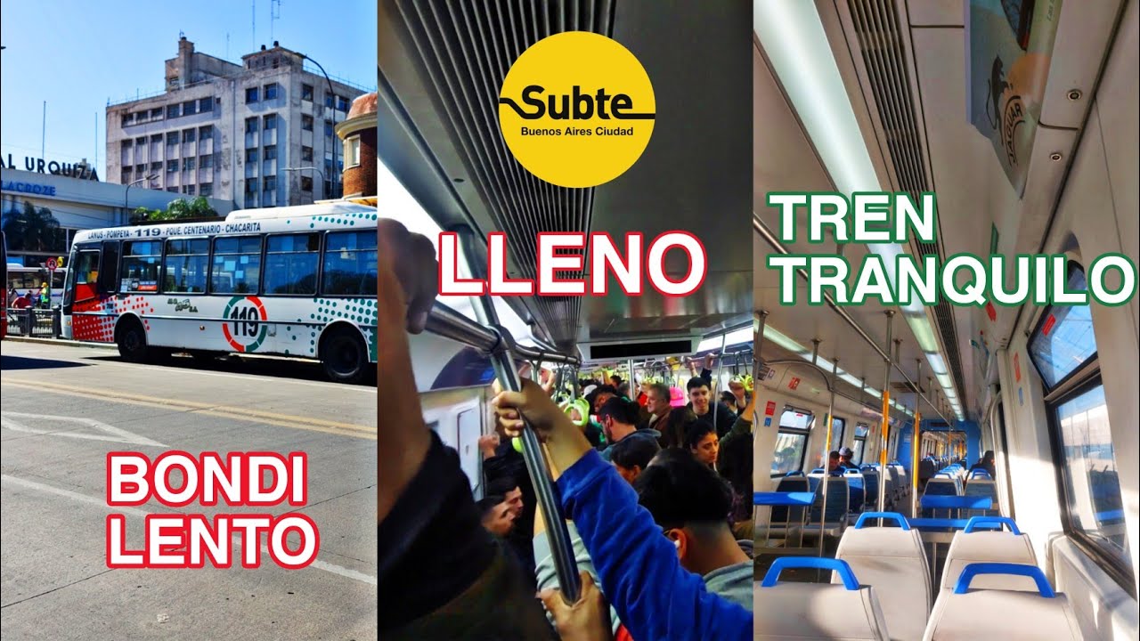 Salió TODO MAL | Subte LLENO | Colectivo LENTO | Pero Tren Tranquilo