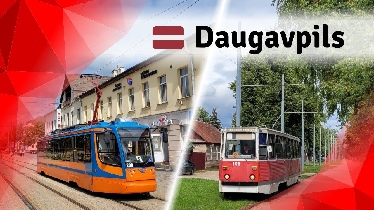 Trams in Daugavpils: Eastern Latvia's four-axle trams (2022)