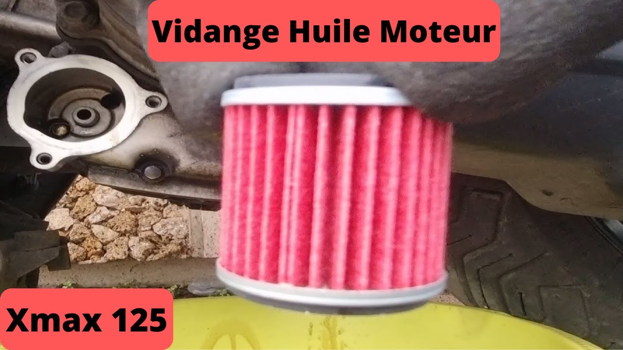 Comment Faire une Vidange Huile Moteur et Remplacer les Filtres sur Yamaha Xmax(2006-2020)[Tuto n°6]