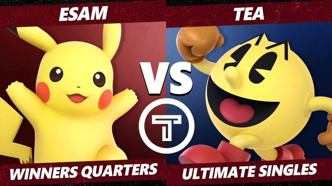 Thunder Smash 3 SSBU - PG ESAM (Pikachu) VS  Tea (Pac-Man) Smash Ultimate Winners Quarters