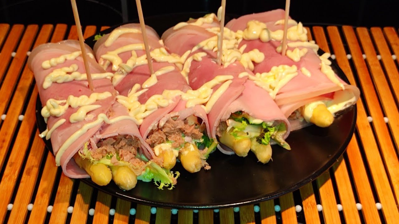 Rollos de Jamón cocido 