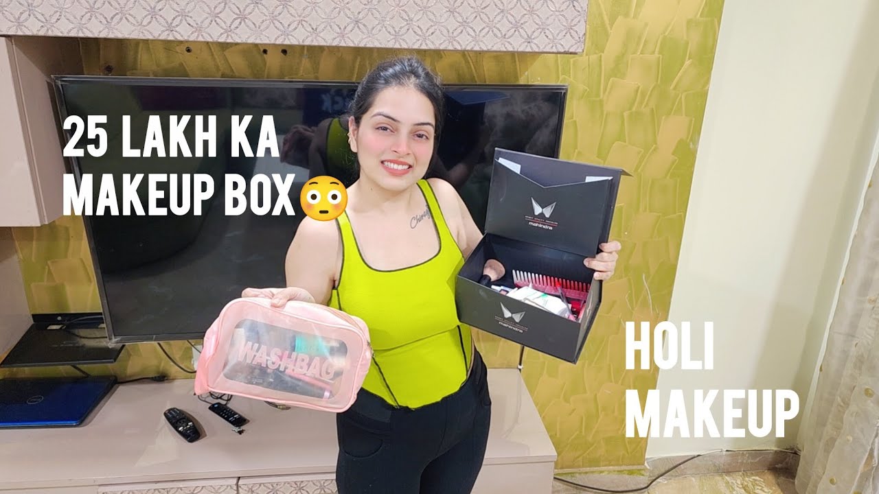 Travel Makeup for Holi at Jim Corbett 🌸🎨 #viral #ramneetsaluja