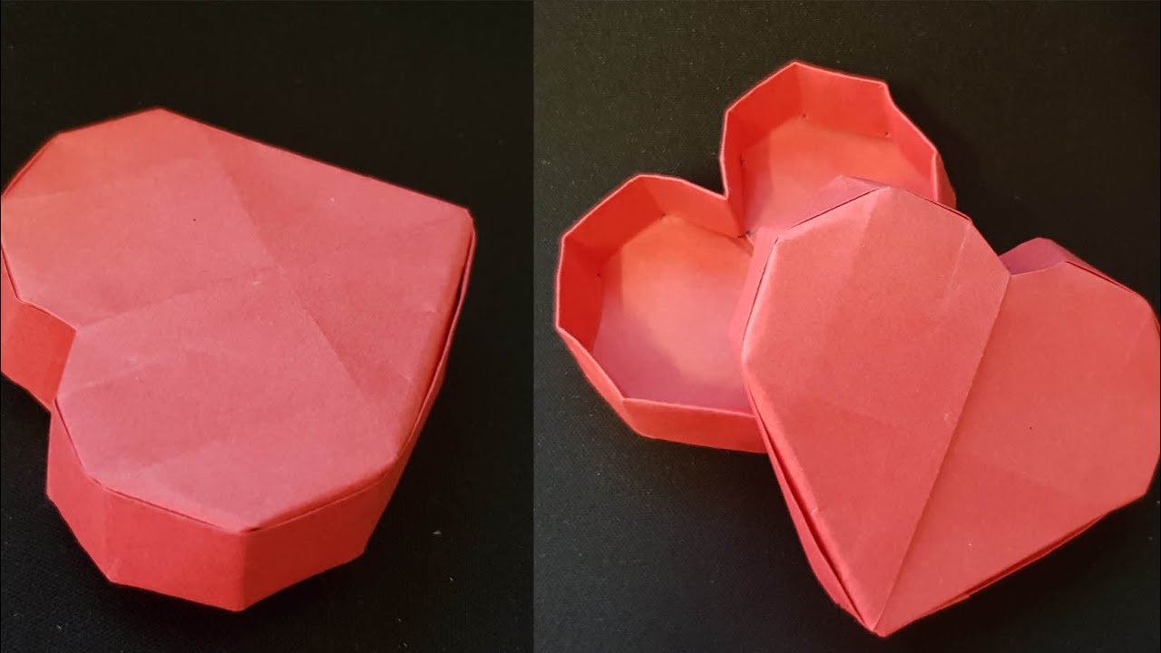 ORIGAMI - Gấp Chiếc Hộp Hình Trái Tim ||  Heart Box