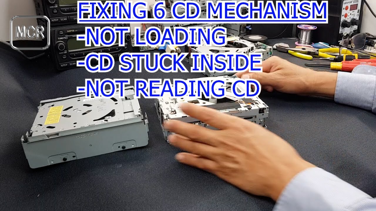 How To Repair Car CD Mechanism Not Loading Properly,CD stuck,and not reading disc,making noises etc.