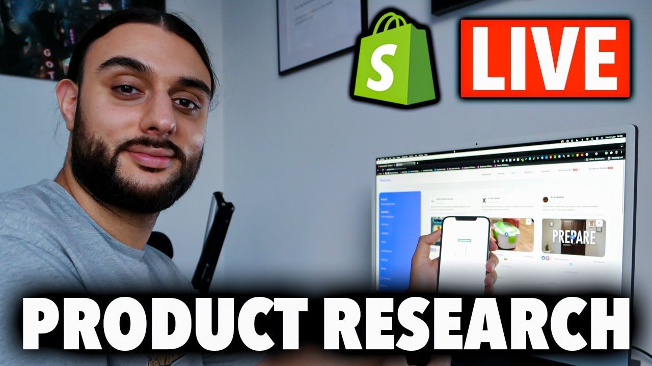 Shopify Dropshipping 2022 LIVE PRODUCT RESEARCH With THE ECOM KING