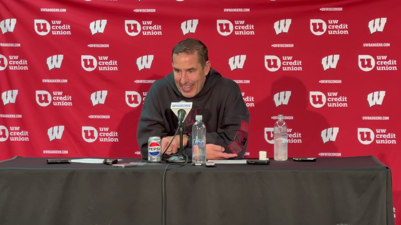 Wisconsin coach Luke Fickell after Badgers' win over No. 21 Illinois