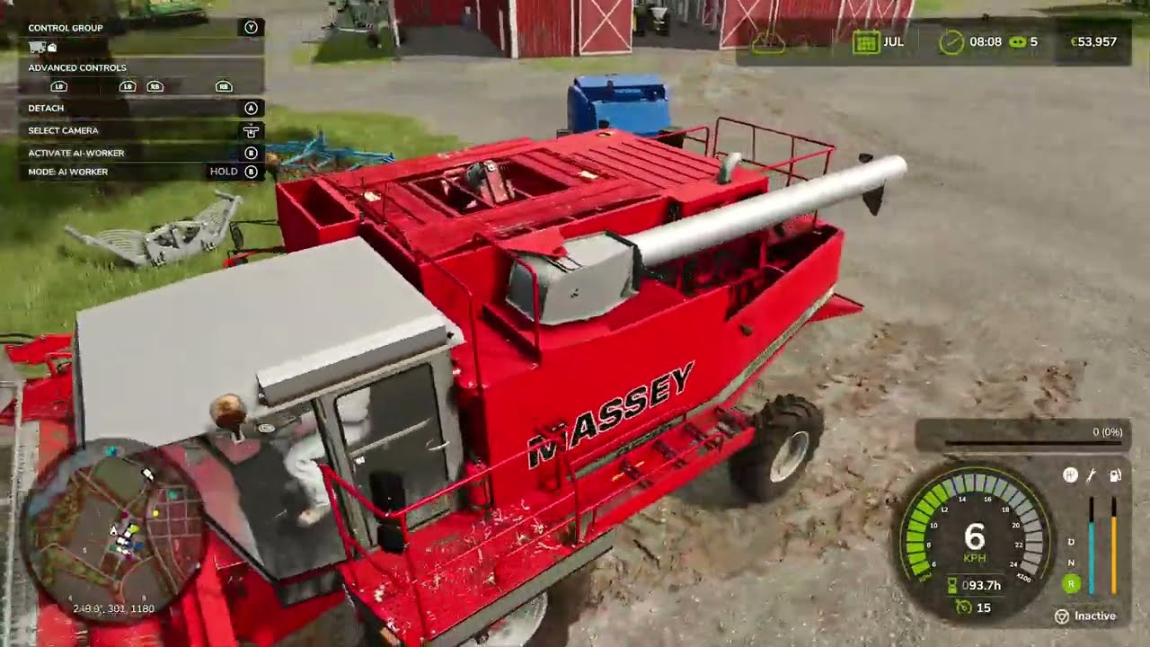Farming simulator25/Work on my farm is going at full capacity.