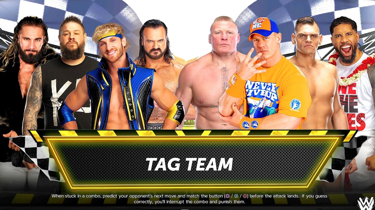 Team LOGAN PAUL vs Team JOHN CENA | 8-Man Tag Team Match | WWE 2K24