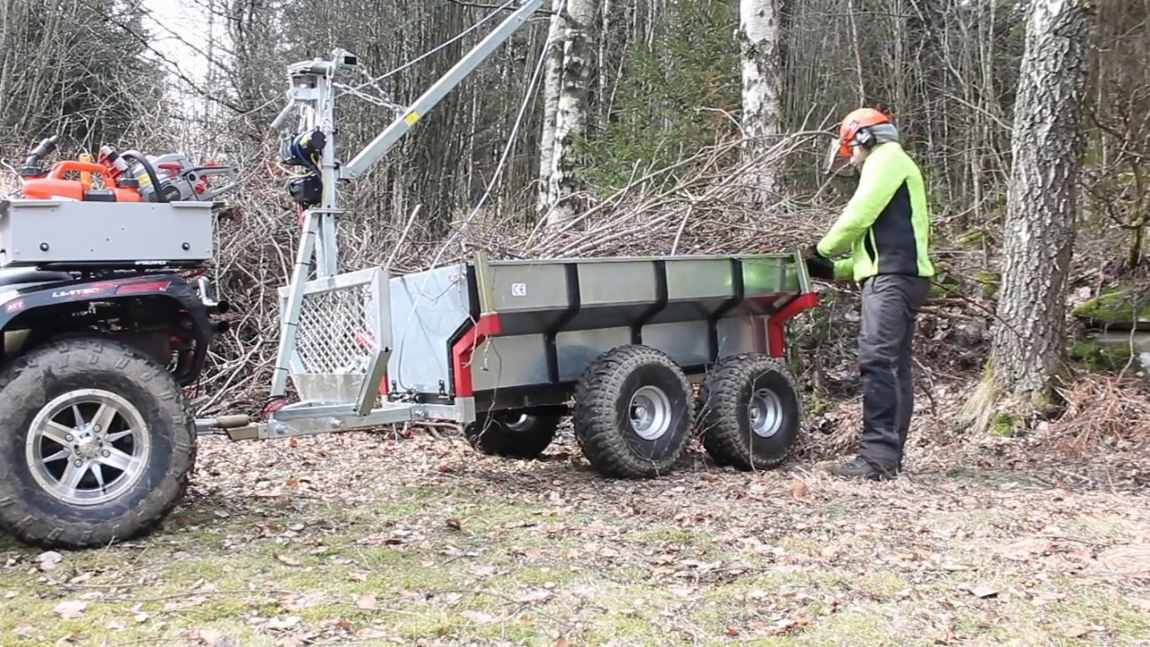 ATV Multivagn Med Kran & Elvinsch