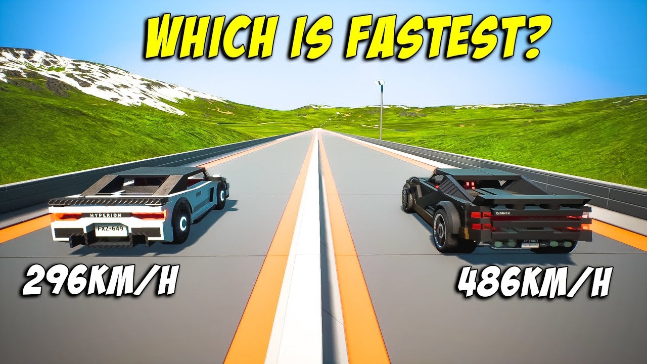 Racetrack - Test Cars Speed | Brick Rigs (Which is Fastest?)