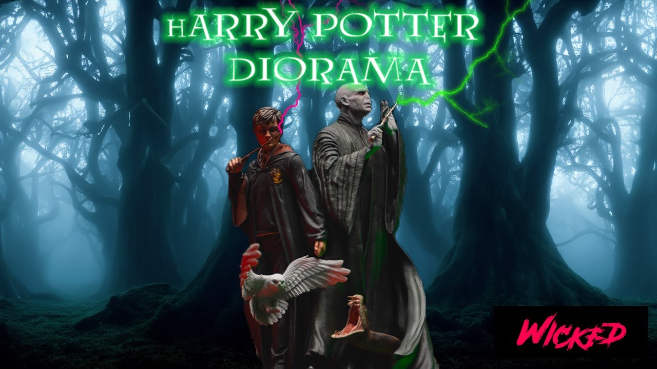Painting Harry Potter Diorama from Start to Finish - My Most Detailed Model Yet!