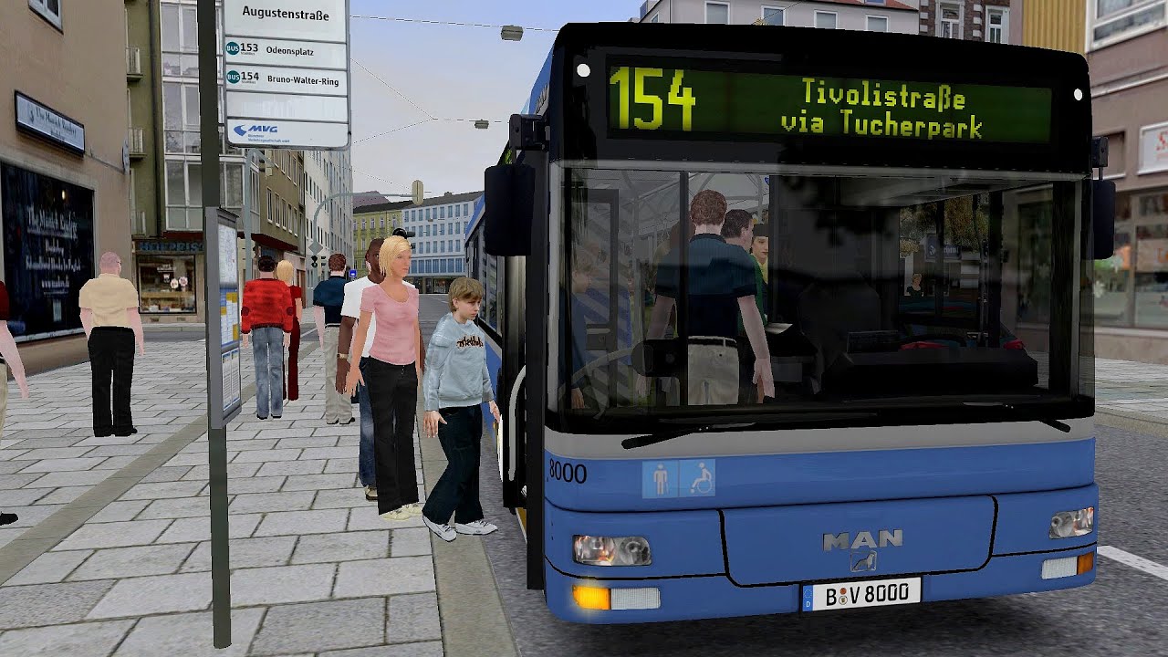 Omsi 2 Addon München City - Route 154 Nordbad - Tivolistrasse (PC)